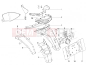Rear cover - Splash guard - Piaggio Typhoon 125 4T 2V 2013