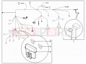 Main cable harness - Piaggio Typhoon 125 4T 2V 2014