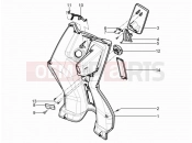 Front glove-box - Knee-guard panel - Piaggio Typhoon 125 4T 2V (USA) 2011