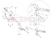 Handlebars - Master cil. - Piaggio Typhoon 125 4T 2V (USA) 2011