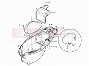 Helmet huosing - Undersaddle - Piaggio Typhoon 125 4T 2V (USA) 2011