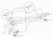 Selectors - Switches - Buttons - Piaggio Typhoon 125 4T 2V (USA) 2011