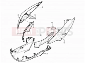 Side cover - Spoiler - Piaggio Typhoon 125 4T 2V (USA) 2011