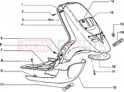 PIAGGIO Front shield-Footboard-Spoiler