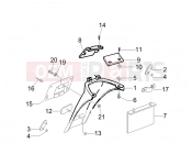 PIAGGIO Typhoon 50 2T Rear cover - Splash guard