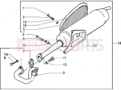 PIAGGIO catalytic silencer