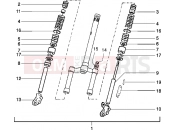 PIAGGIO Typhoon 50 XR 2T Steering column