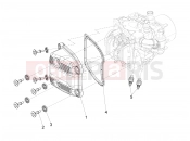 Cylinder head cover - Piaggio X10 500 4V I.E. 2012
