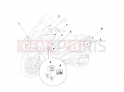 Plates - Emblems - Piaggio X10 500 4V I.E. 2012