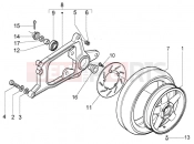 PIAGGIO X8 200 REAR WHEEL