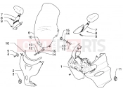 Shield-Windshield - Piaggio X9 125