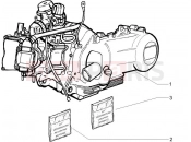 PIAGGIO X9 125 Evolution Engine, assembly