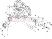 PIAGGIO X9 125 Evolution Rocking levers support unit