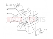 Rear coverings - Piaggio X9 125 SL