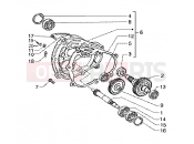 Rear wheel shaft - Piaggio X9 125 SL