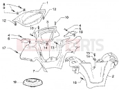 Handlebar coverings - Piaggio X9 200