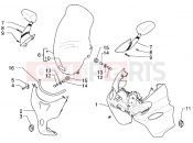 Shield-Windshield - Piaggio X9 250