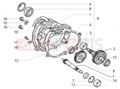 PIAGGIO Rear wheel shaft