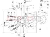 PIAGGIO X9 500 Evolution ABS Head unit - Valve