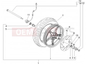 Front wheel - Piaggio Zip 100 4T 2008