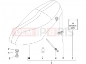 Saddle/seats - Piaggio Zip 100 4T 2008