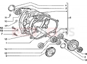 Rear wheel shaft - Piaggio Zip 125 4T