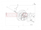 Front wheel - Piaggio Zip 50 2T 2009