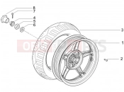 Rear wheel - Piaggio Zip 50 2T 2009