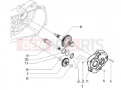 Reduction unit - Piaggio Zip 50 2T 2009