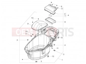 Helmet huosing - Undersaddle - Piaggio Zip 50 2T 2010