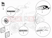 Plates - Emblems - Piaggio Zip 50 4T 2006