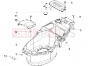 Helmet huosing - Undersaddle - Piaggio Zip 50 4T 2010