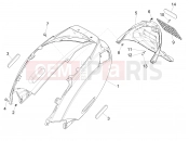 PIAGGIO Zip 50 SP Rear cover - Splash guard