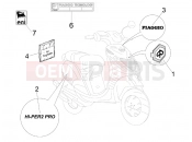 PIAGGIO Zip 50 SP Plates - Emblems