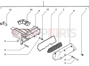 Air cleaner - Piaggio Zip 50 2T Catalyzed