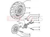 Front wheel-brake caliper - Piaggio Zip 50 2T Catalyzed