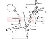 Handlebars component parts - Piaggio Zip 50 2T Catalyzed