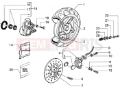 PIAGGIO Zip SP 50 old. Front wheel - Caliper