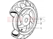 PIAGGIO Zip SP 50 old. Rear wheel