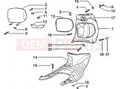 PIAGGIO Zip SP 50 H2O Front glove compartment-Footboard