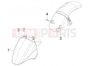 PIAGGIO Fly 125 4T Front and rear mudguard