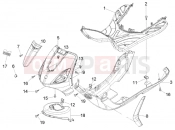 PIAGGIO Fly 125 4T Front shield-foot board-spoiler