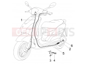PIAGGIO Fly 125 4T Odometer transmissions-rear brake