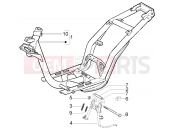 Chasis-central stand - Piaggio Fly 150 4T