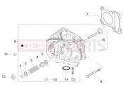 Cylinder head-valves - Piaggio Fly 150 4T