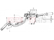 Handlebars component parts - Piaggio Fly 150 4T