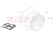 Rear wheel - Piaggio Fly 150 4T
