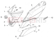 Side panels - Piaggio Fly 50 4T