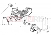 Starting motor-starter lever - Piaggio Fly 50 4T