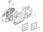Engine, assembly - Aprilia SR MAX 125 2011